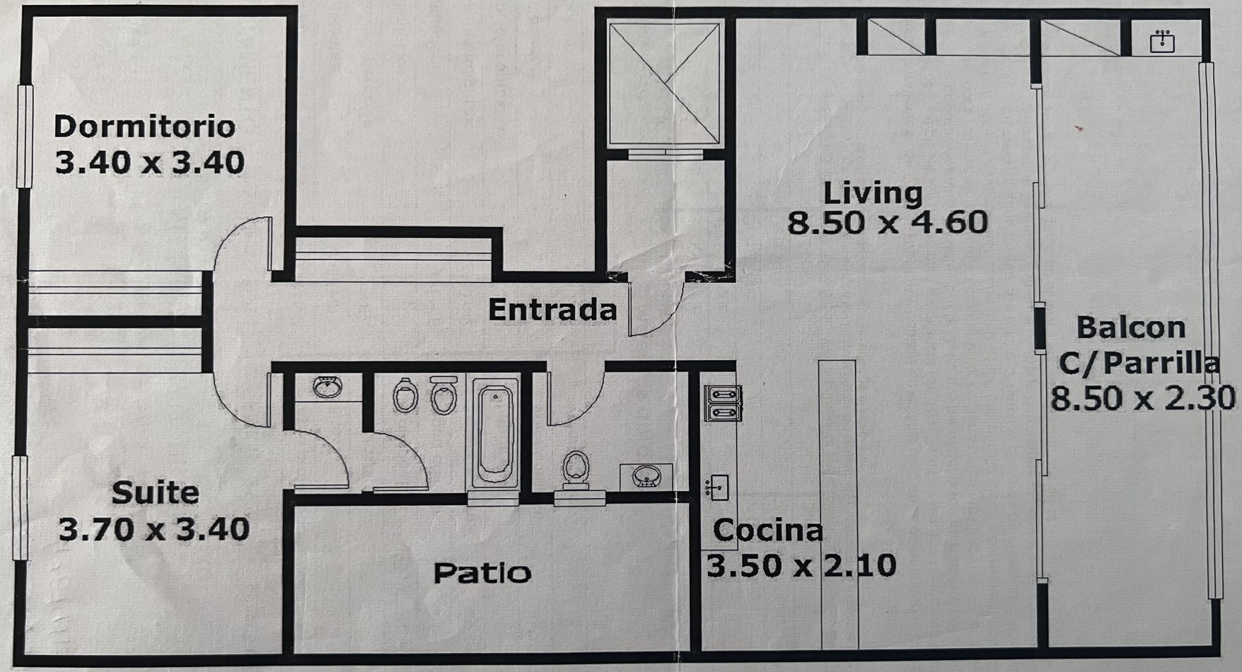 ¡EXCELENTE PISO CON BALCON ATERRAZADO CON PARRILLA! COCHERA Y BAULERA. PISCINA.